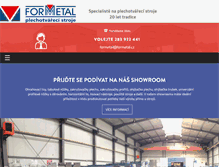 Tablet Screenshot of formetal.cz